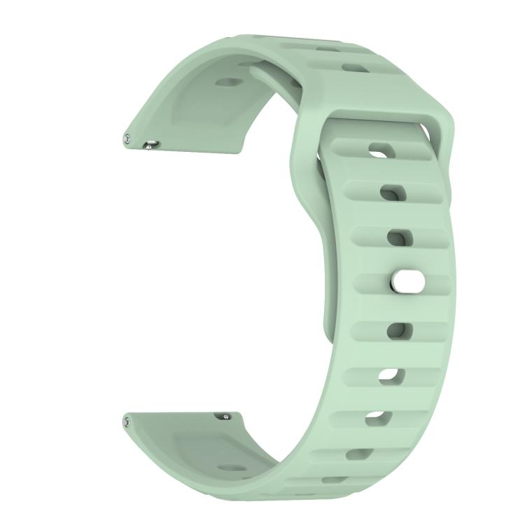 22mm Kalebol Wave Pattern Studded Buckle Silicone Watch Band(Teal) - 22mm Bands by Kalebol | Online Shopping South Africa | PMc TechLife | Buy Now Pay Later Mobicred