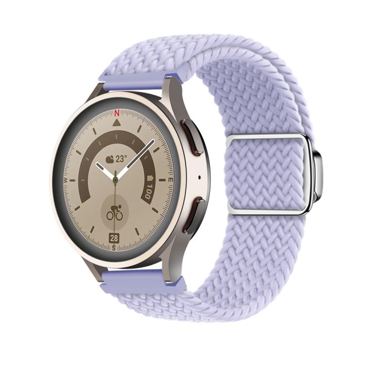 20mm Kalebol Nylon Braided Loop Magnetic Buckle Watch Band(Misty Purple) - free shipping - PMc TechLife - Order now!