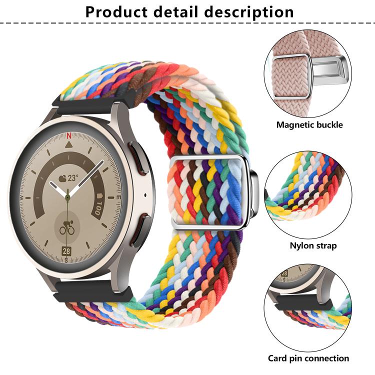 22mm Kalebol Nylon Braided Loop Magnetic Buckle Watch Band(Black) - free shipping - PMc TechLife - Order now!