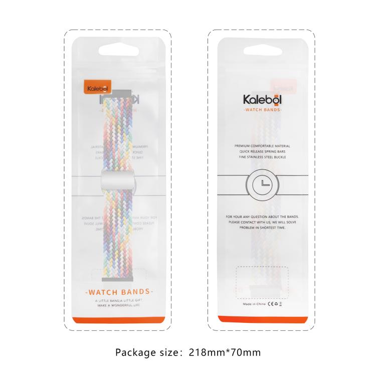 20mm Kalebol Nylon Braided Loop Magnetic Buckle Watch Band(Starlight) - free shipping - PMc TechLife - Order now!