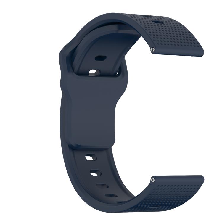 20mm Kalebol Dot Studded Buckle Silicone Watch Band(Dark Blue) - free shipping - PMc TechLife - Order now!