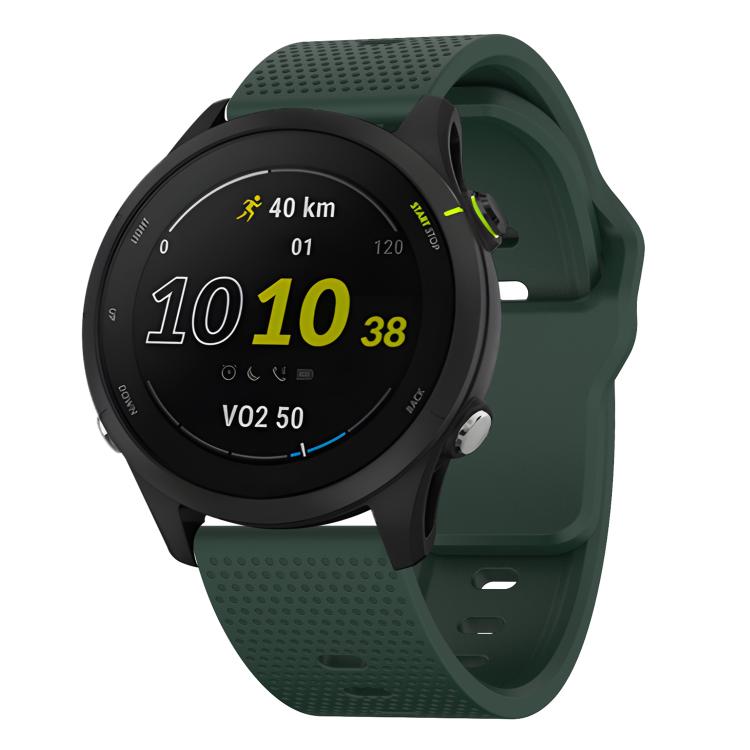 20mm Kalebol Dot Studded Buckle Silicone Watch Band(Dark Green) - 20mm Bands by Kalebol | Online Shopping South Africa | PMc TechLife | Buy Now Pay Later Mobicred