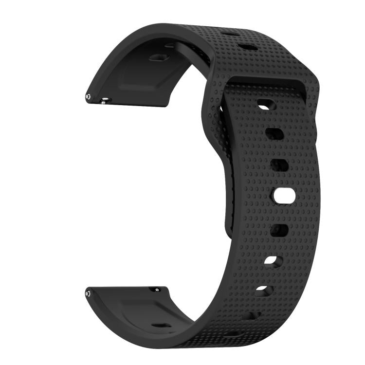 20mm Kalebol Dot Studded Buckle Silicone Watch Band(Black) - 20mm Bands by Kalebol | Online Shopping South Africa | PMc TechLife | Buy Now Pay Later Mobicred