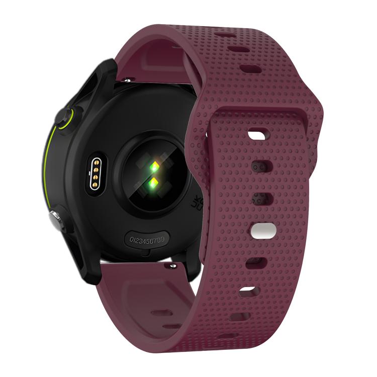 22mm Kalebol Dot Studded Buckle Silicone Watch Band(Wine Red) - free shipping - PMc TechLife - Order now!