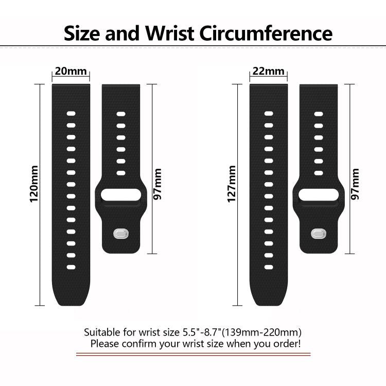 22mm Kalebol Dot Studded Buckle Silicone Watch Band(Army Green) - free shipping - PMc TechLife - Order now!
