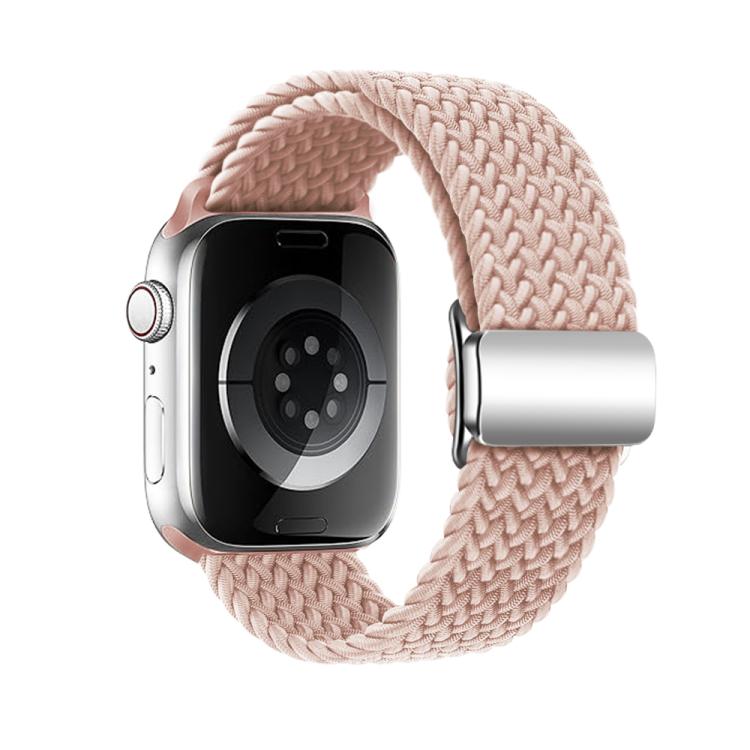 For Apple Watch 46mm / 49mm / 45mm / 44mm Kalebol Nylon Loop Magnetic Buckle Watch Band(Pink Sand) - free shipping - PMc TechLife - Order now!