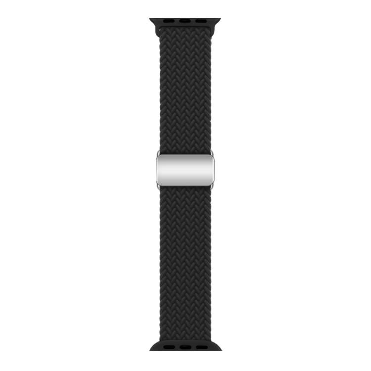 For Apple Watch 46mm / 49mm / 45mm / 44mm Kalebol Nylon Loop Magnetic Buckle Watch Band(Black) - free shipping - PMc TechLife - Order now!