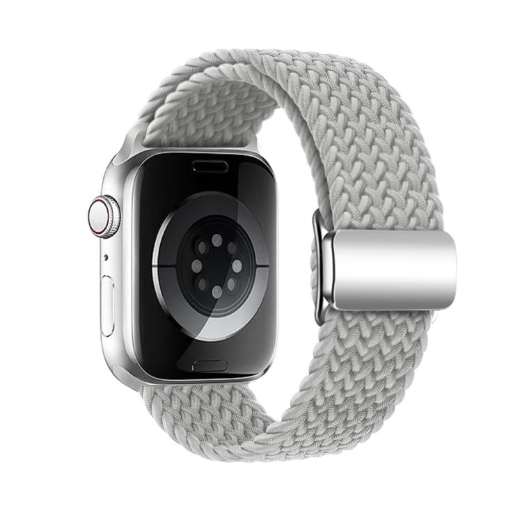 For Apple Watch 42mm / 41mm / 40mm / 38mm Kalebol Nylon Loop Magnetic Buckle Watch Band(Light Grey) - free shipping - PMc TechLife - Order now!