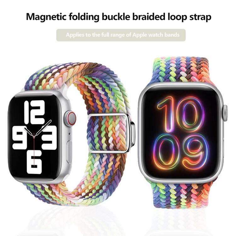 For Apple Watch 42mm / 41mm / 40mm / 38mm Kalebol Nylon Loop Magnetic Buckle Watch Band(Pink Sand) - free shipping - PMc TechLife - Order now!