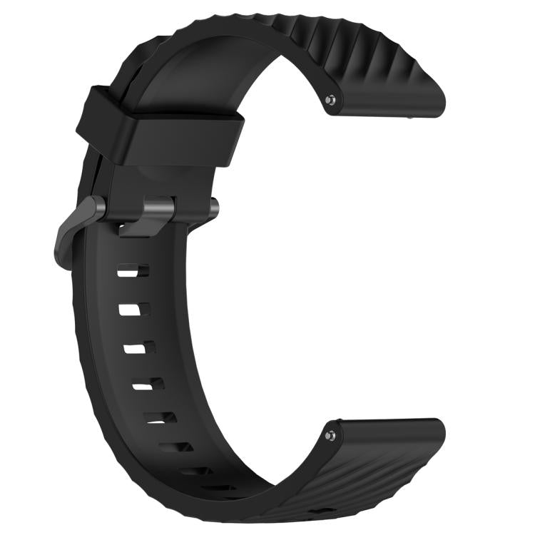 20mm Kalebol Steel Buckle Spruce Silicone Watch Band(Black) - free shipping - PMc TechLife - Order now!