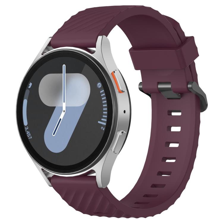 20mm Kalebol Steel Buckle Spruce Silicone Watch Band(Wine Red) - free shipping - PMc TechLife - Order now!