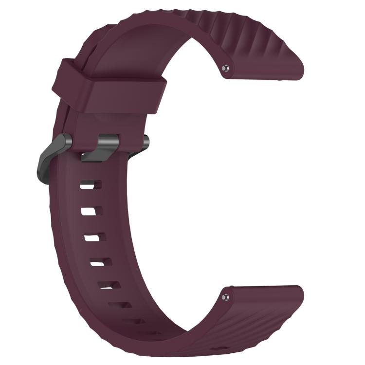 20mm Kalebol Steel Buckle Spruce Silicone Watch Band(Wine Red) - free shipping - PMc TechLife - Order now!