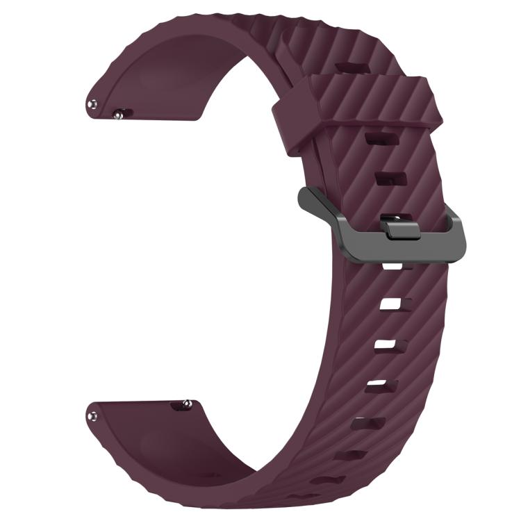20mm Kalebol Steel Buckle Spruce Silicone Watch Band(Wine Red) - free shipping - PMc TechLife - Order now!