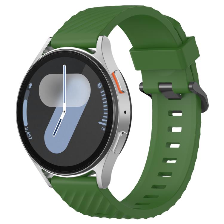 20mm Kalebol Steel Buckle Spruce Silicone Watch Band(Army Green) - free shipping - PMc TechLife - Order now!