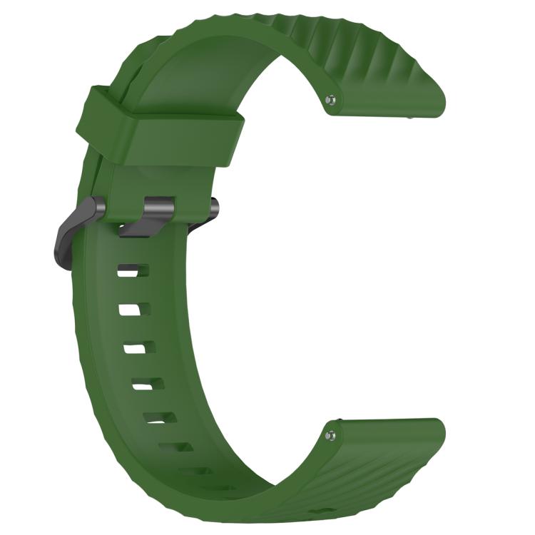 20mm Kalebol Steel Buckle Spruce Silicone Watch Band(Army Green) - free shipping - PMc TechLife - Order now!