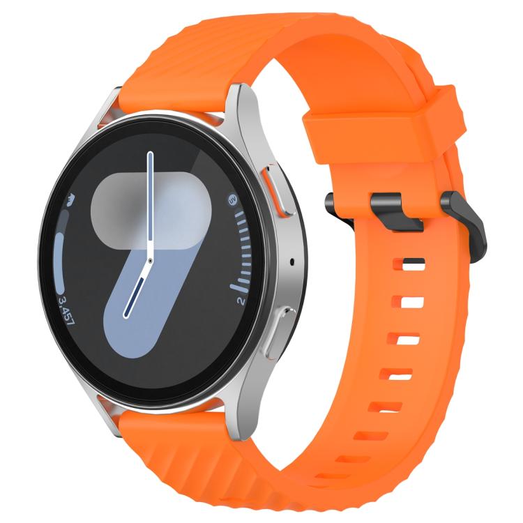 20mm Kalebol Steel Buckle Spruce Silicone Watch Band(Orange) - free shipping - PMc TechLife - Order now!