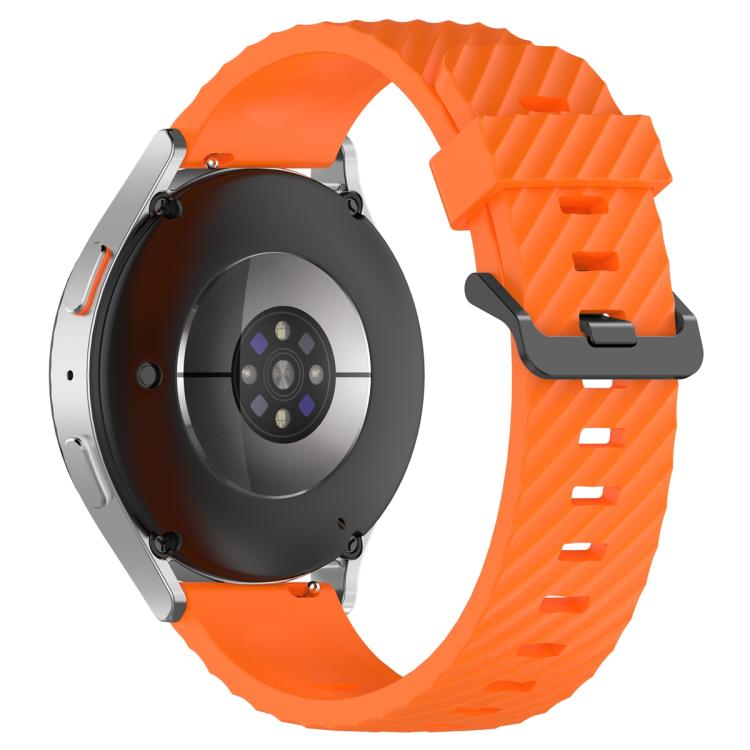 20mm Kalebol Steel Buckle Spruce Silicone Watch Band(Orange) - free shipping - PMc TechLife - Order now!