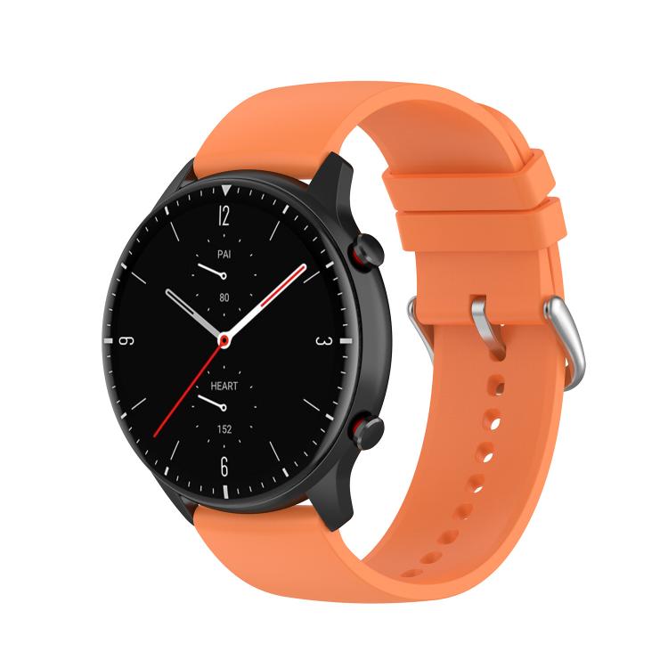 20mm Kalebol Round Tail Silicone Watch Band(Orange) - 20mm Bands by Kalebol | Online Shopping South Africa | PMc TechLife | Buy Now Pay Later Mobicred