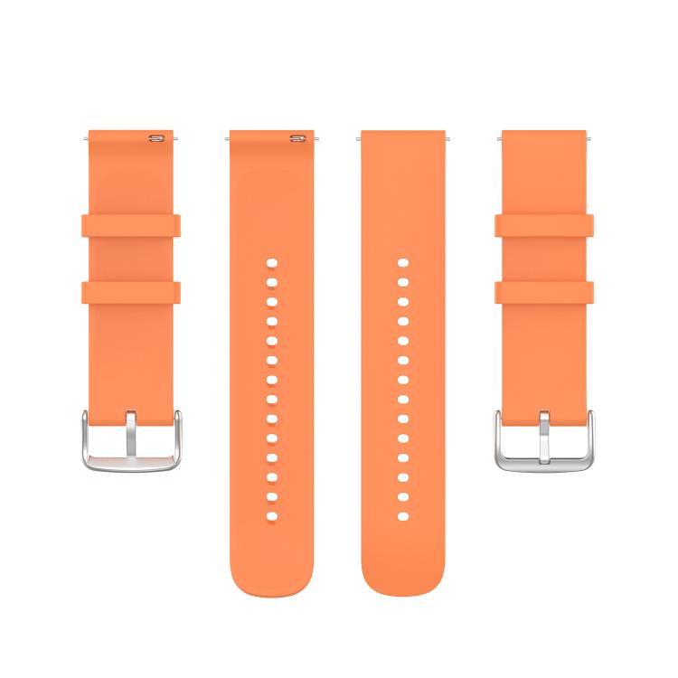 20mm Kalebol Round Tail Silicone Watch Band(Orange) - 20mm Bands by Kalebol | Online Shopping South Africa | PMc TechLife | Buy Now Pay Later Mobicred