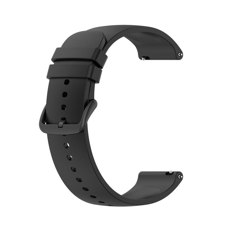 20mm Kalebol Round Tail Silicone Watch Band(Black) - 20mm Bands by Kalebol | Online Shopping South Africa | PMc TechLife | Buy Now Pay Later Mobicred