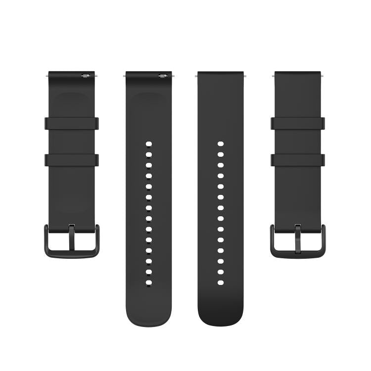 20mm Kalebol Round Tail Silicone Watch Band(Black) - 20mm Bands by Kalebol | Online Shopping South Africa | PMc TechLife | Buy Now Pay Later Mobicred