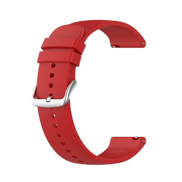 20mm Kalebol Round Tail Silicone Watch Band(Red) - 20mm Bands by Kalebol | Online Shopping South Africa | PMc TechLife | Buy Now Pay Later Mobicred