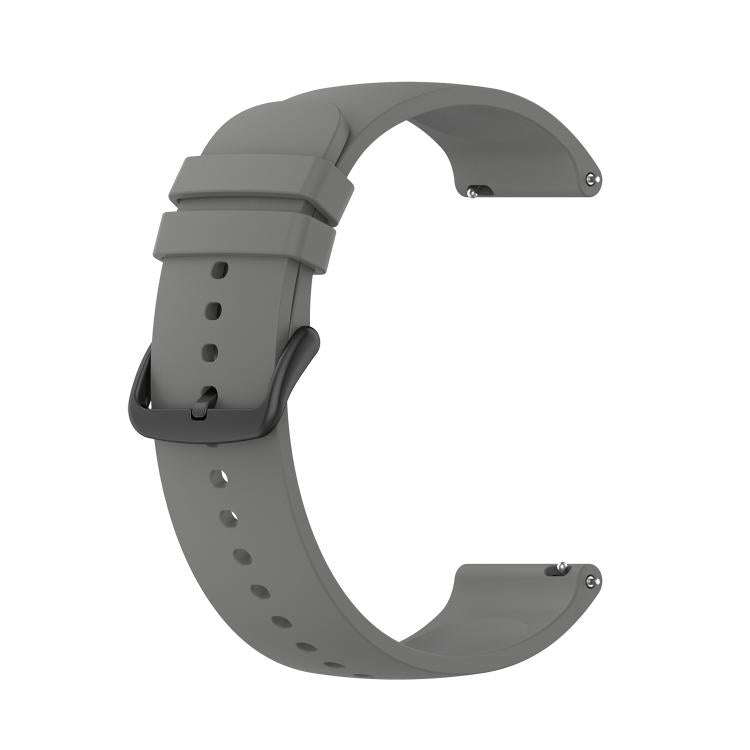 20mm Kalebol Round Tail Silicone Watch Band(Dark Grey) - 20mm Bands by Kalebol | Online Shopping South Africa | PMc TechLife | Buy Now Pay Later Mobicred