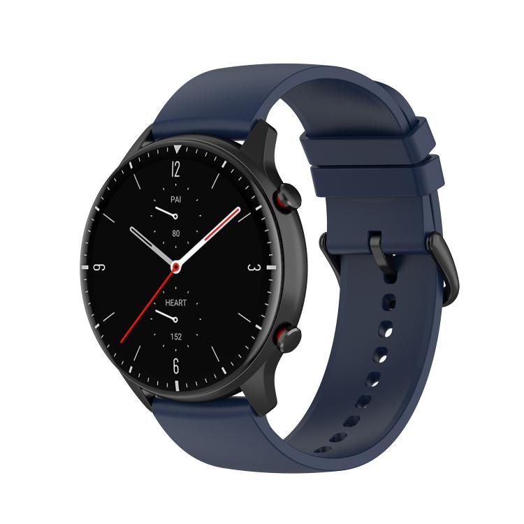 20mm Kalebol Round Tail Silicone Watch Band(Midnight Blue) - 20mm Bands by Kalebol | Online Shopping South Africa | PMc TechLife | Buy Now Pay Later Mobicred
