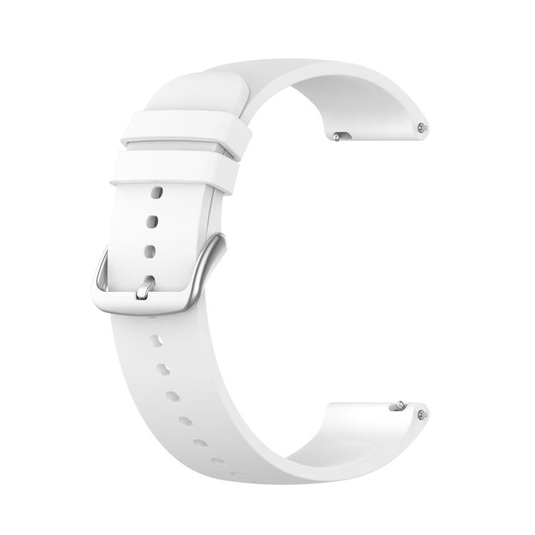 22mm Kalebol Round Tail Silicone Watch Band(White) - 22mm Bands by Kalebol | Online Shopping South Africa | PMc TechLife | Buy Now Pay Later Mobicred