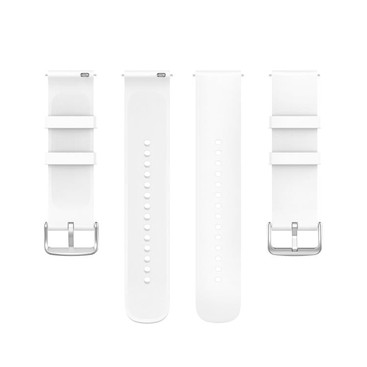 22mm Kalebol Round Tail Silicone Watch Band(White) - 22mm Bands by Kalebol | Online Shopping South Africa | PMc TechLife | Buy Now Pay Later Mobicred