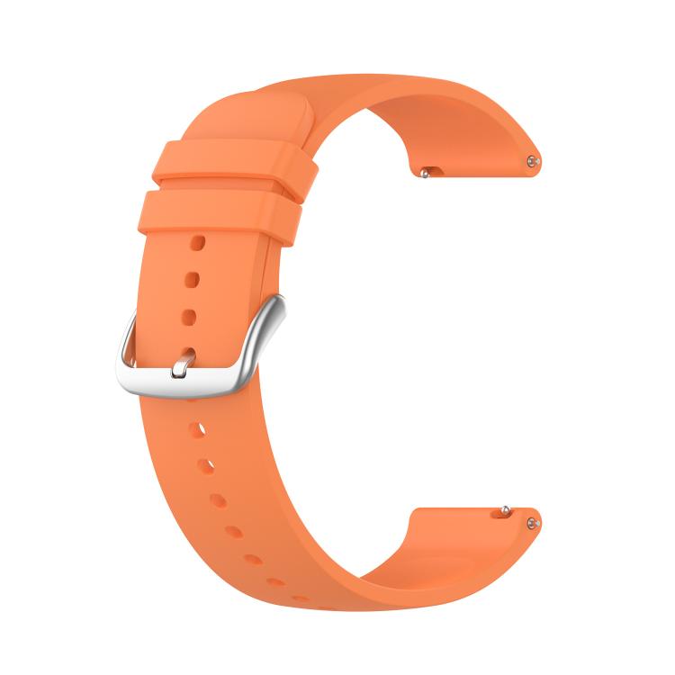 22mm Kalebol Round Tail Silicone Watch Band(Orange) - 22mm Bands by Kalebol | Online Shopping South Africa | PMc TechLife | Buy Now Pay Later Mobicred