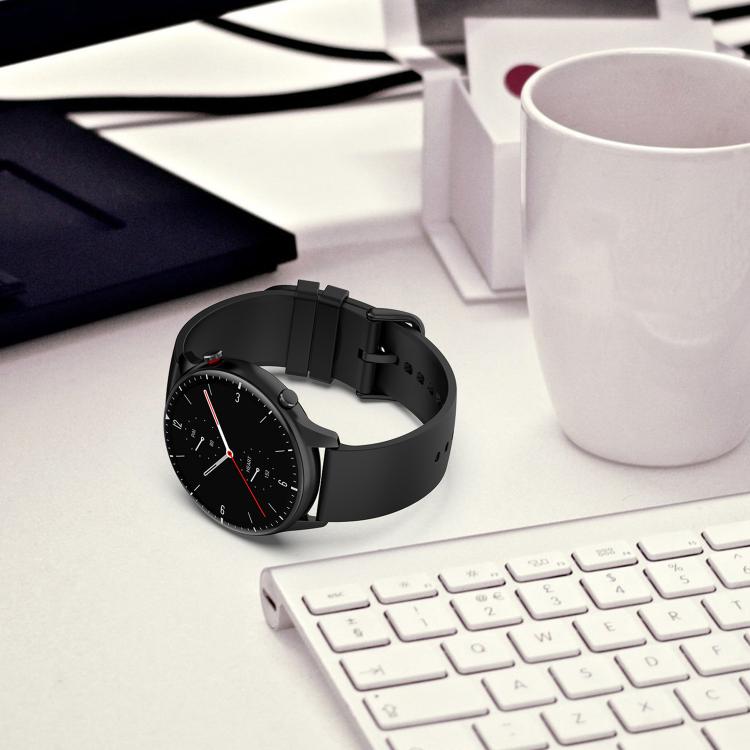 20mm Kalebol Round Tail Silicone Watch Band(Black) - 20mm Bands by Kalebol | Online Shopping South Africa | PMc TechLife | Buy Now Pay Later Mobicred