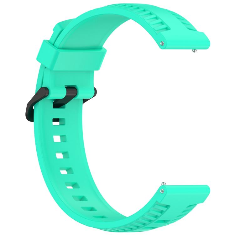 20mm Kalebol Black Buckle Tire Pattern Silicone Watch Band(Teal) - free shipping - PMc TechLife - Order now!
