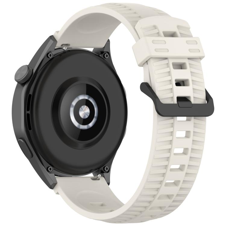 20mm Kalebol Black Buckle Tire Pattern Silicone Watch Band(Starlight) - 20mm Bands by Kalebol | Online Shopping South Africa | PMc TechLife | Buy Now Pay Later Mobicred