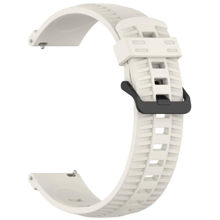 20mm Kalebol Black Buckle Tire Pattern Silicone Watch Band(Starlight) - 20mm Bands by Kalebol | Online Shopping South Africa | PMc TechLife | Buy Now Pay Later Mobicred