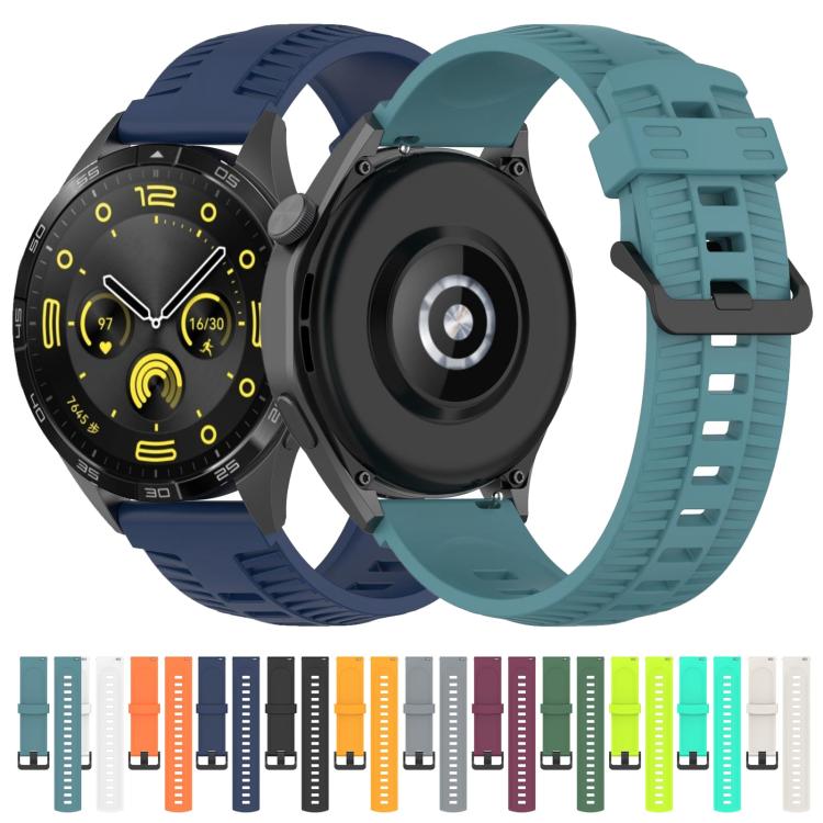 20mm Kalebol Black Buckle Tire Pattern Silicone Watch Band(Rock Blue) - free shipping - PMc TechLife - Order now!