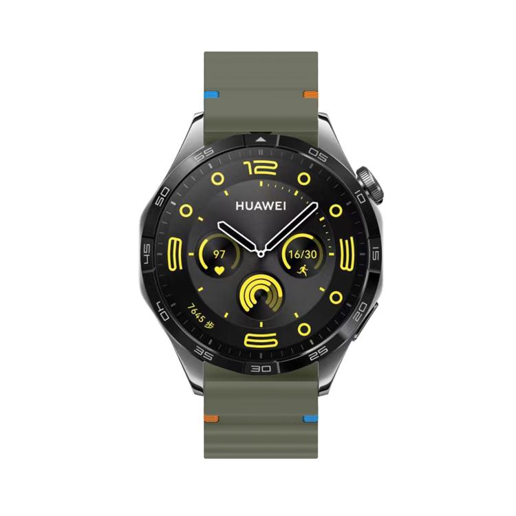 20mm Kalebol Wave Stitch Silicone Watch Band(Army Green) - 20mm Bands by Kalebol | Online Shopping South Africa | PMc TechLife | Buy Now Pay Later Mobicred