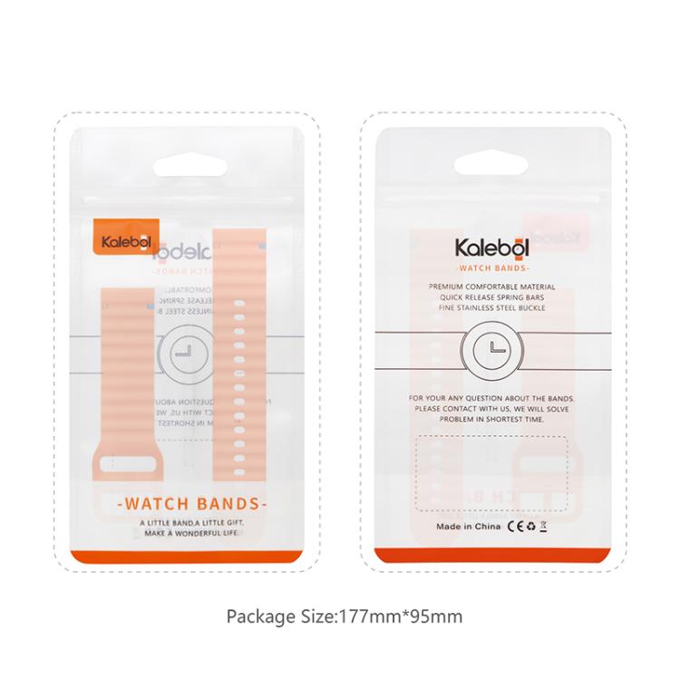 22mm Kalebol Wave Stitch Silicone Watch Band(Starlight) - free shipping - PMc TechLife - Order now!