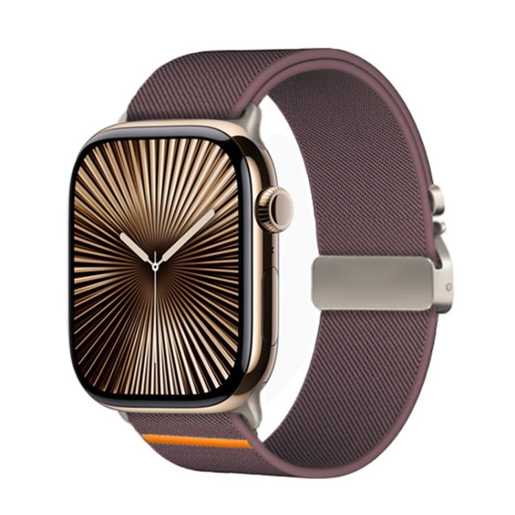 For Apple Watch 42mm / 41mm / 40mm / 38mm Kalebol Parachute Buckle Elastic Nylon Watch Band(Smoky Purple) - free shipping - PMc TechLife - Order now!