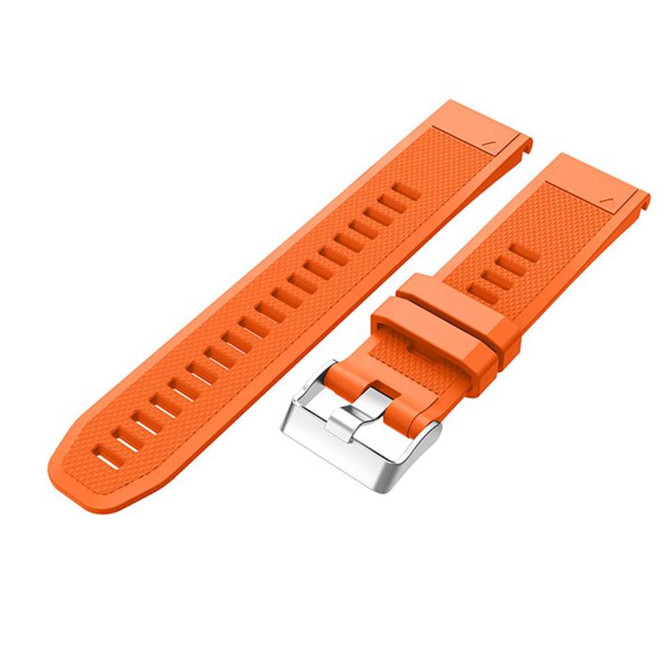 For Garmin QuickFit Kalebol 22mm Rhombus Texture Silicone Watch Band(Orange) - free shipping - PMc TechLife - Order now!