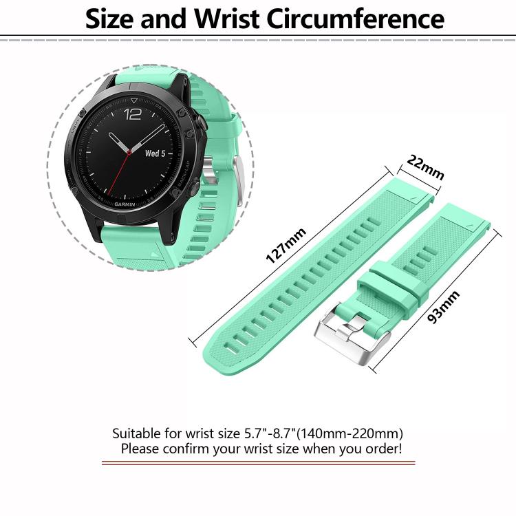 For Garmin QuickFit Kalebol 22mm Rhombus Texture Silicone Watch Band(Orange) - free shipping - PMc TechLife - Order now!