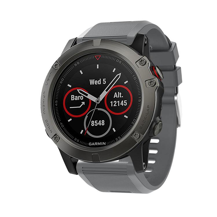 For Garmin QuickFit Kalebol 26mm Rhombus Texture Silicone Watch Band(Grey) - free shipping - PMc TechLife - Order now!