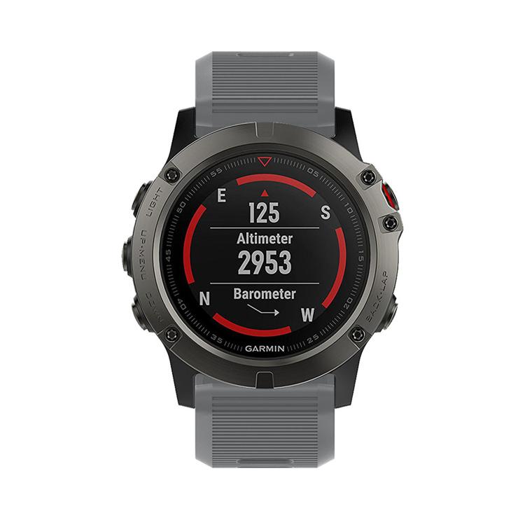 For Garmin QuickFit Kalebol 26mm Rhombus Texture Silicone Watch Band(Grey) - free shipping - PMc TechLife - Order now!