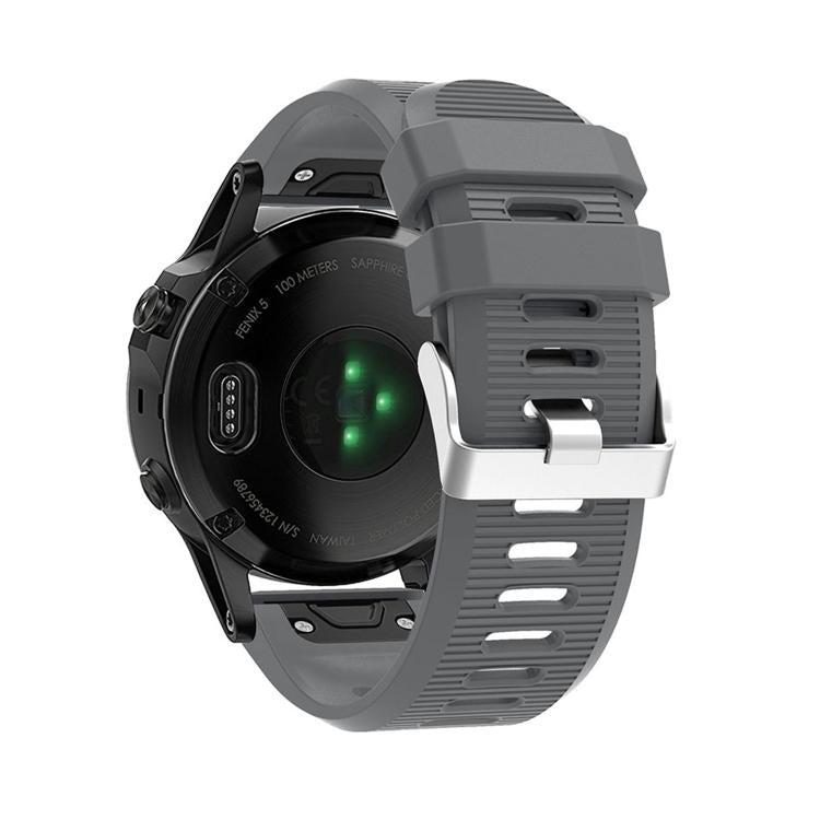 For Garmin QuickFit Kalebol 26mm Rhombus Texture Silicone Watch Band(Grey) - free shipping - PMc TechLife - Order now!