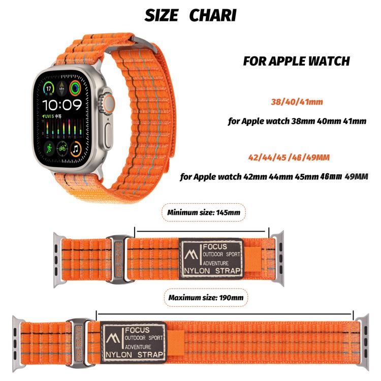 For Apple Watch 42mm / 41mm / 40mm / 38mm Kalebol  Dual-section Sports Nylon Loop Watch Band(White) - free shipping - PMC TechLife - Order now!