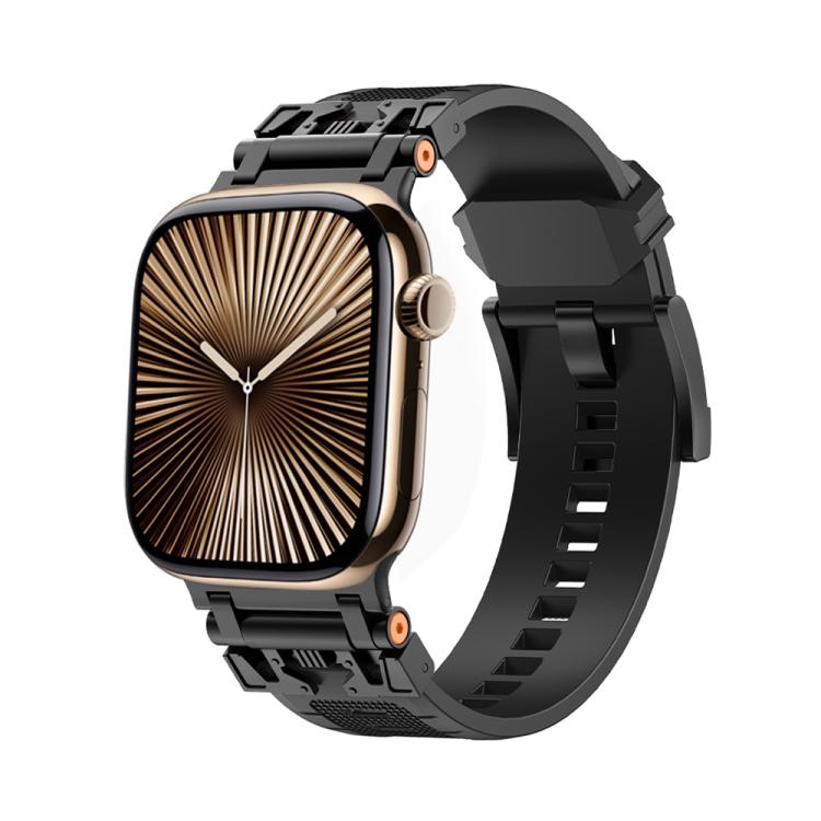 For Apple Watch 42mm / 41mm / 40mm / 38mm Kalebol Armor TPU Watch Band(Black) - free shipping - PMc TechLife - Order now!