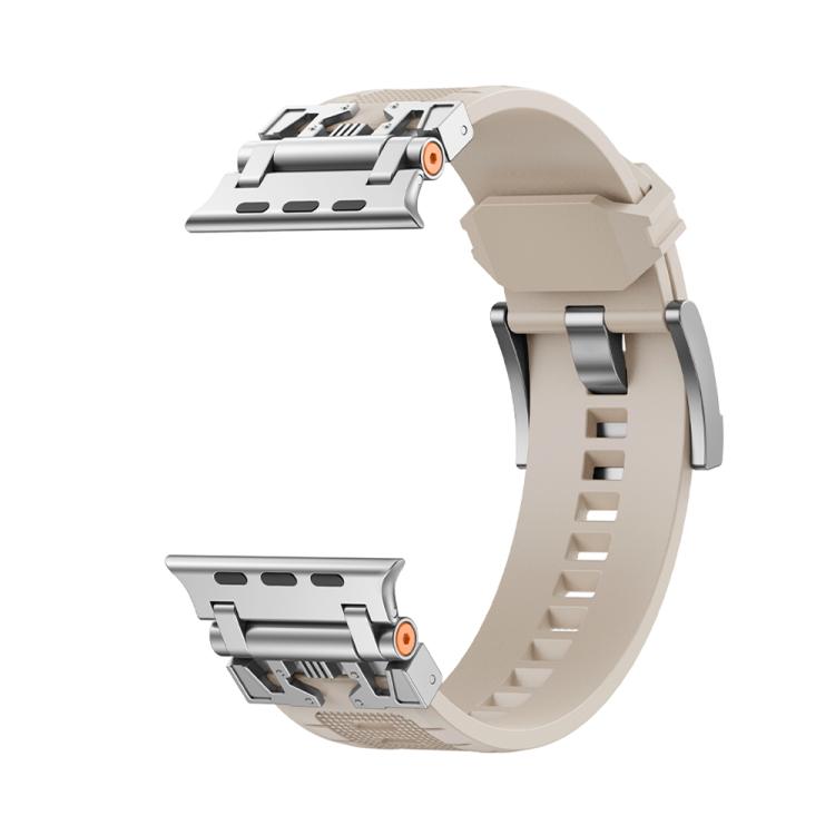 For Apple Watch 42mm / 41mm / 40mm / 38mm Kalebol Armor TPU Watch Band(Silver Starlight) - free shipping - PMc TechLife - Order now!