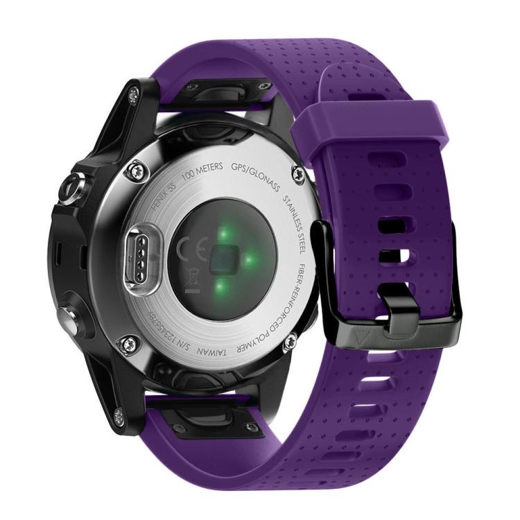 For Garmin QuickFit 20mm Kalebol Dot Texture Silicone Watch Band(Purple) - free shipping - PMc TechLife - Order now!