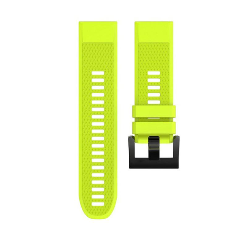 For Garmin QuickFit 26mm Kalebol Triangle Texture Silicone Watch Band(Lemon Green) - free shipping - PMc TechLife - Order now!