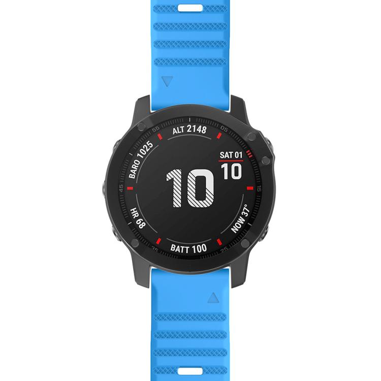 For Garmin QuickFit 22mm Kalebol Concave Texture Silicone Watch Band(Sky Blue) - free shipping - PMc TechLife - Order now!